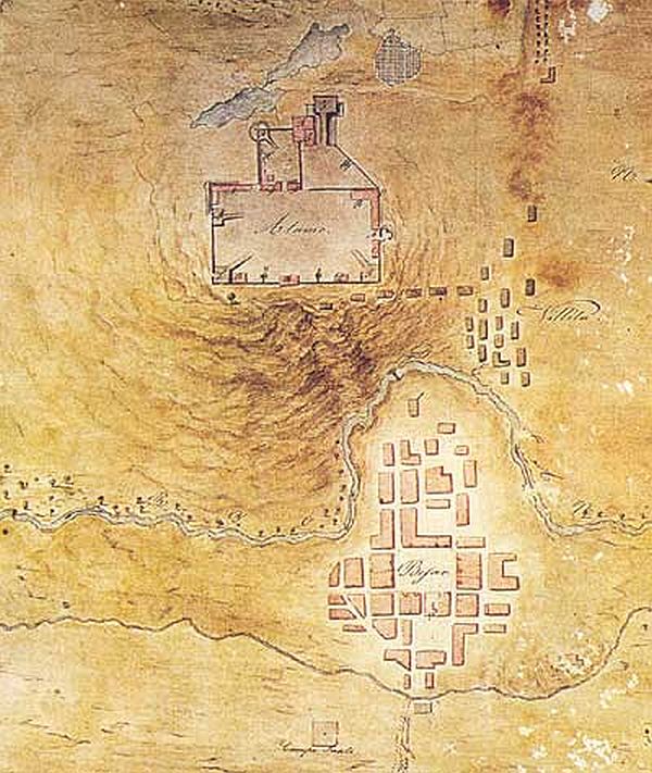 La Basitday. Map Alamo
