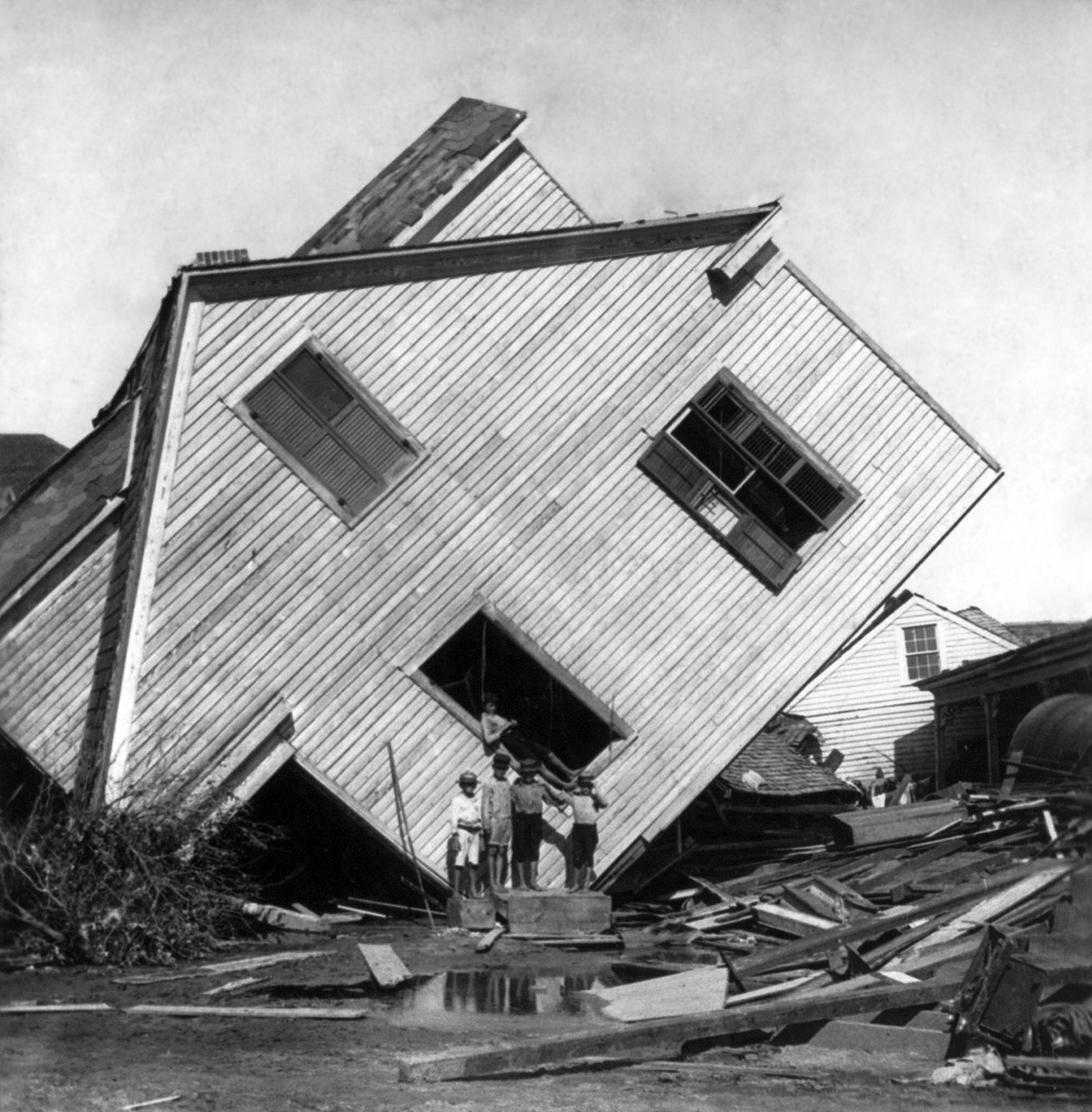 Галвестон после урагана 1900 года