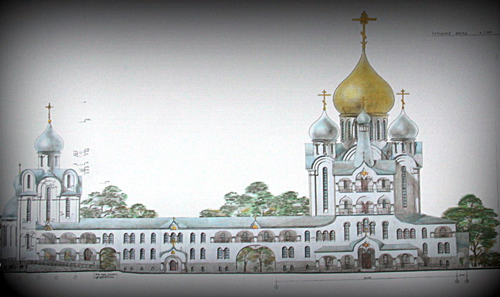 Эскиз храма на Пискарёвке